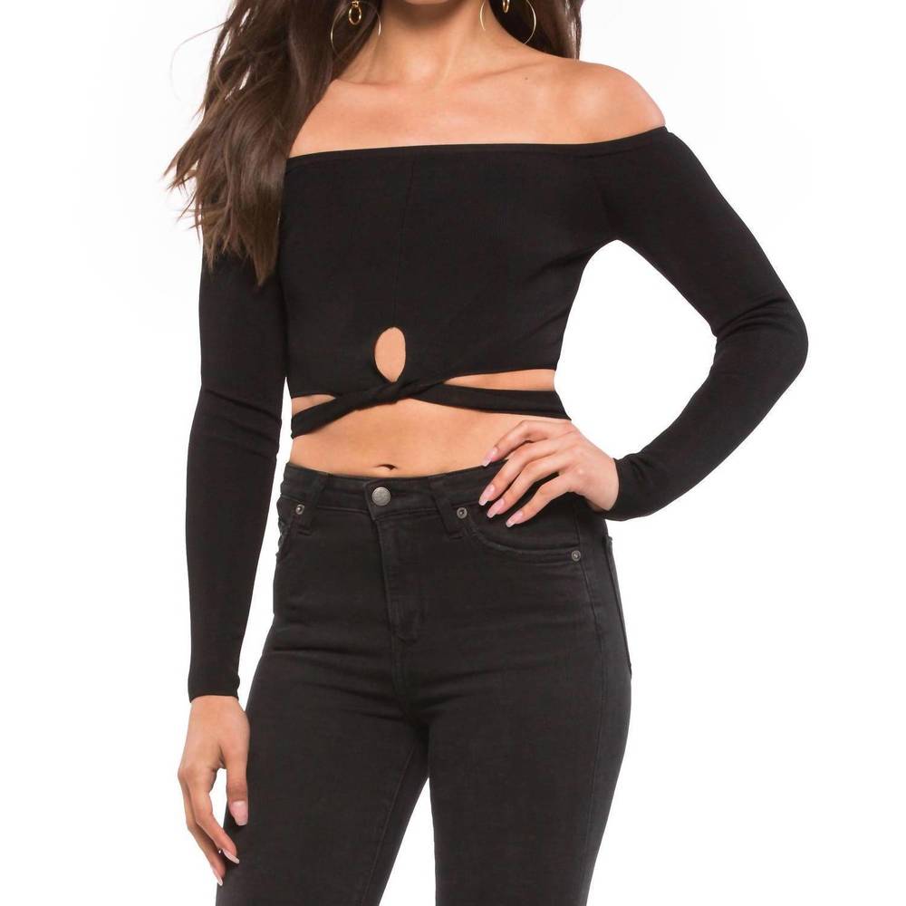 NEW NBD women's effie top in black